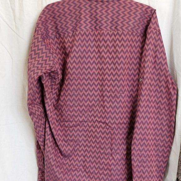 Jared Lagn Zig Zag Cotton Button-Up Shirt - Picture 8 of 9